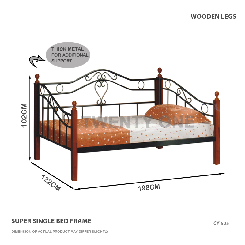 CY 505 METAL DAY BED FRAME S SINGLE 1 B copy